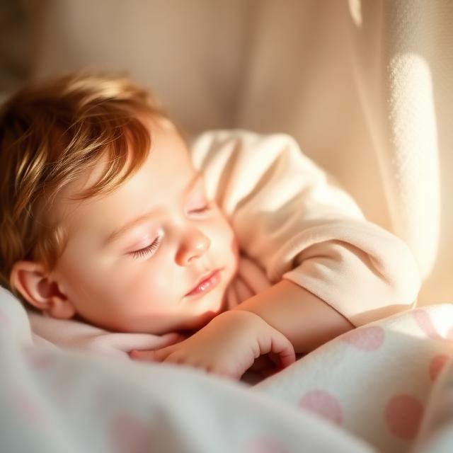 A peaceful toddler napping